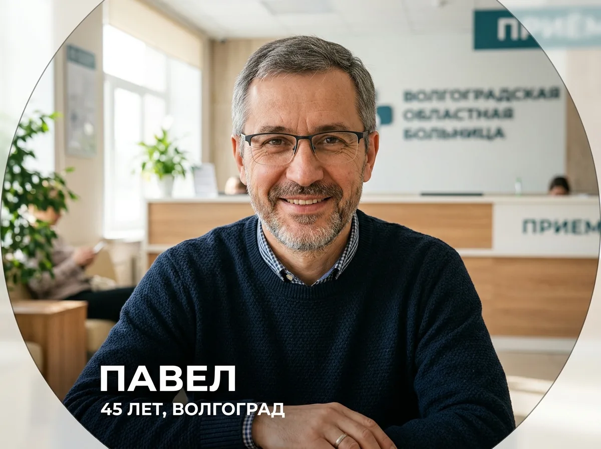Аватар пациента Павла, мужчина 45 лет, Волгоград